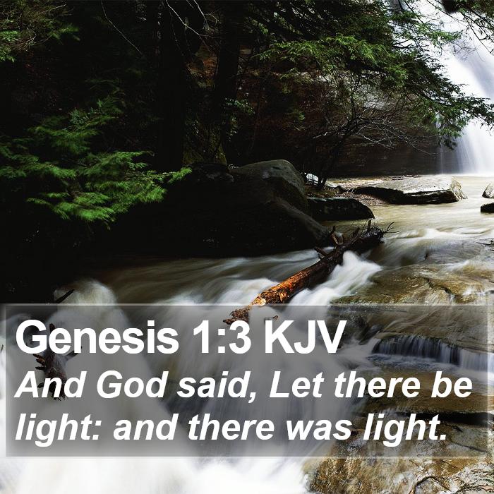 Genesis 1:3 KJV Bible Study