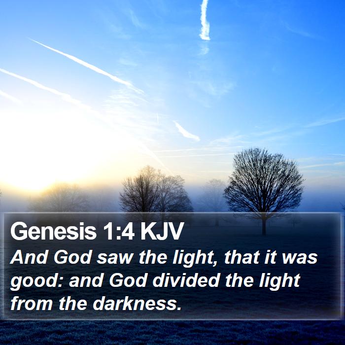 Genesis 1:4 KJV Bible Study