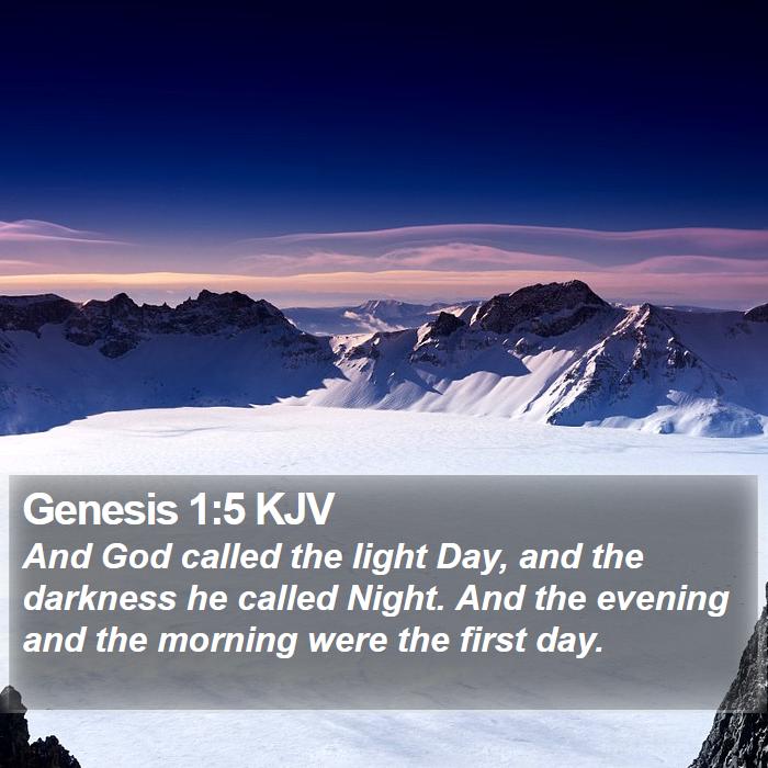 Genesis 1:5 KJV Bible Study