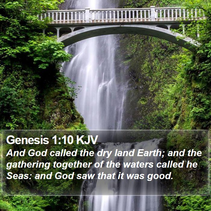 Genesis 1:10 KJV Bible Study