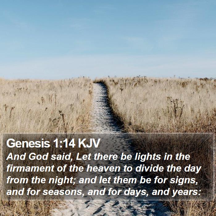 Genesis 1:14 KJV Bible Study