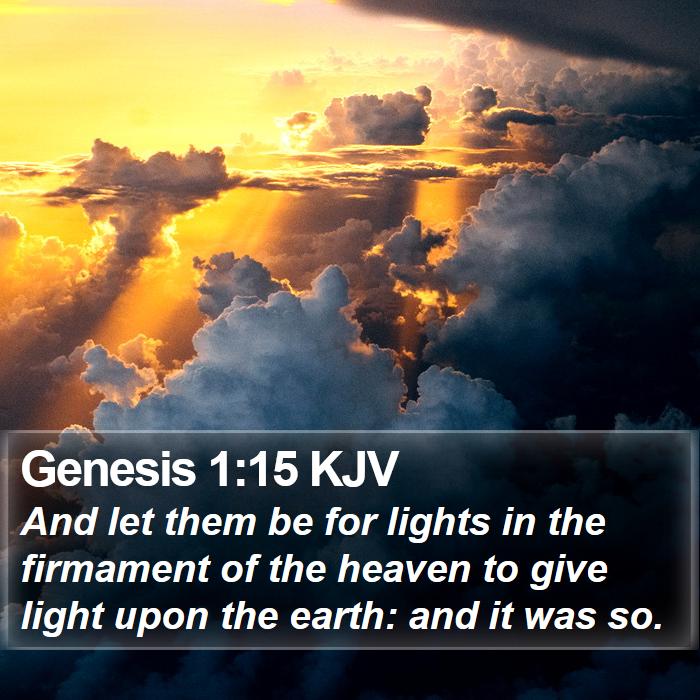 Genesis 1:15 KJV Bible Study