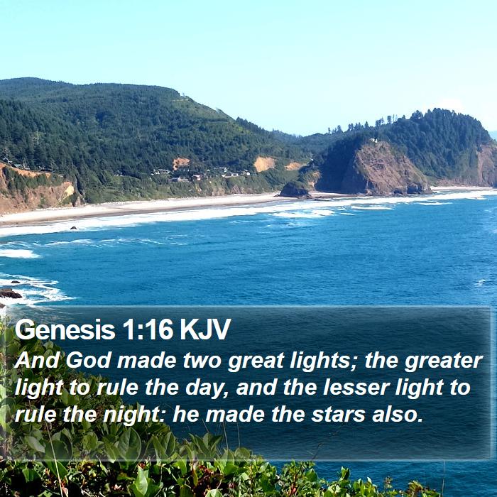 Genesis 1:16 KJV Bible Study