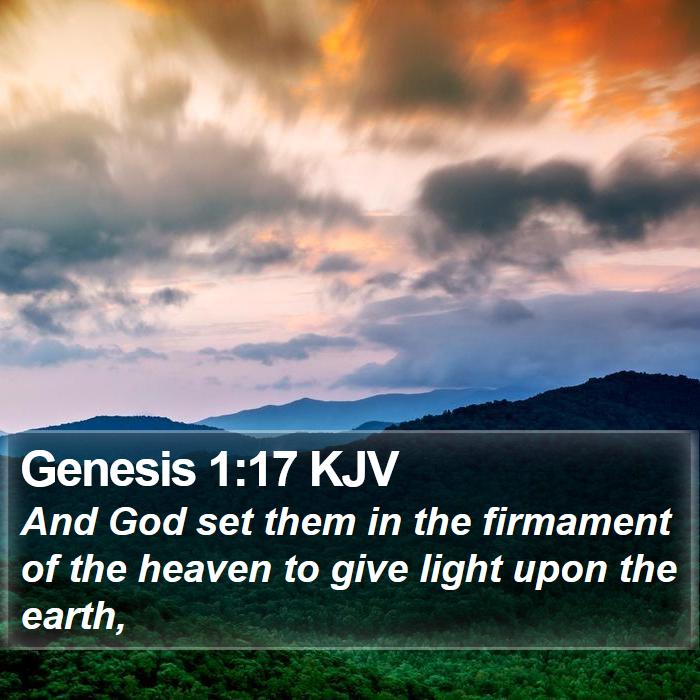 Genesis 1:17 KJV Bible Study