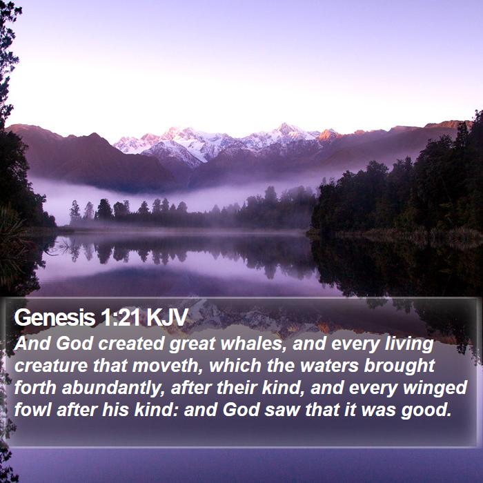 Genesis 1:21 KJV Bible Study