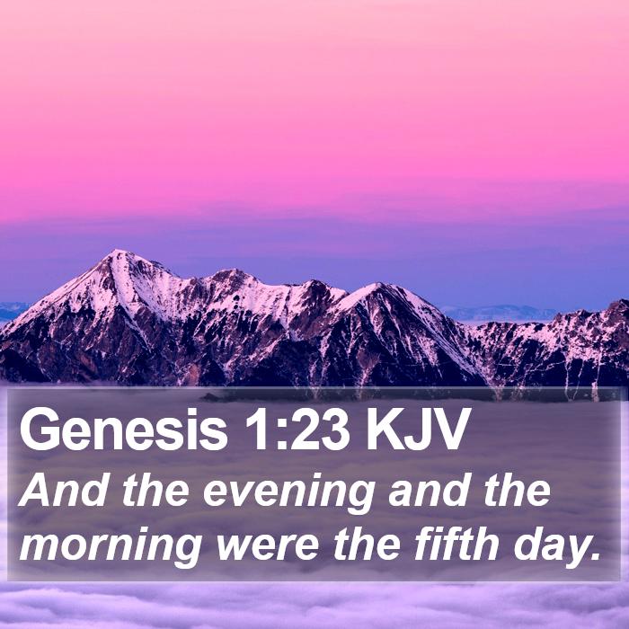 Genesis 1:23 KJV Bible Study