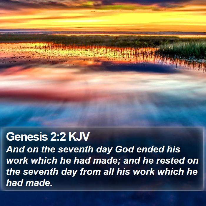 Genesis 2:2 KJV Bible Study