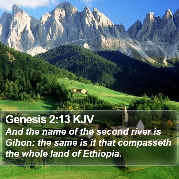 Genesis 2:13 KJV Bible Study