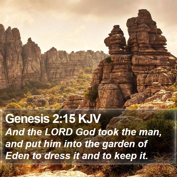 Genesis 2:15 KJV Bible Study