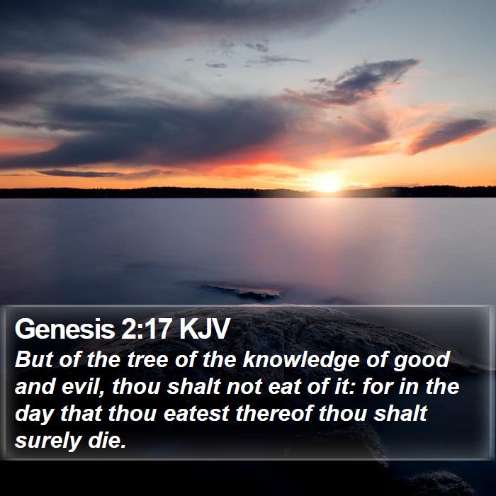 Genesis 2:17 KJV Bible Study