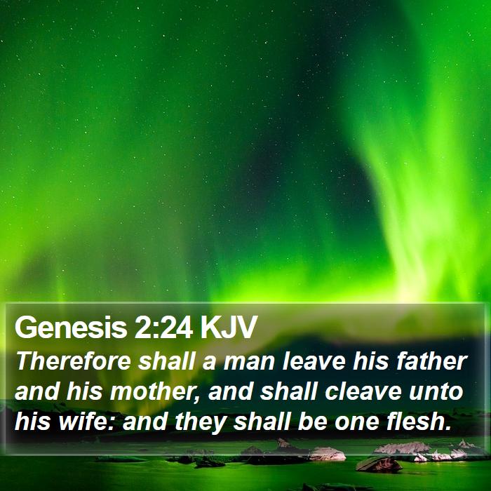 Genesis 2:24 KJV Bible Study