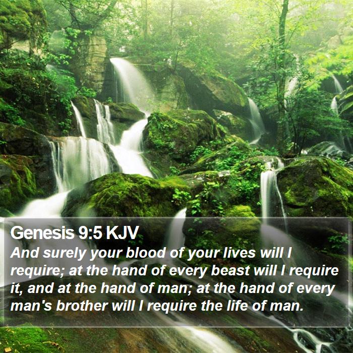 Genesis 9:5 KJV Bible Study