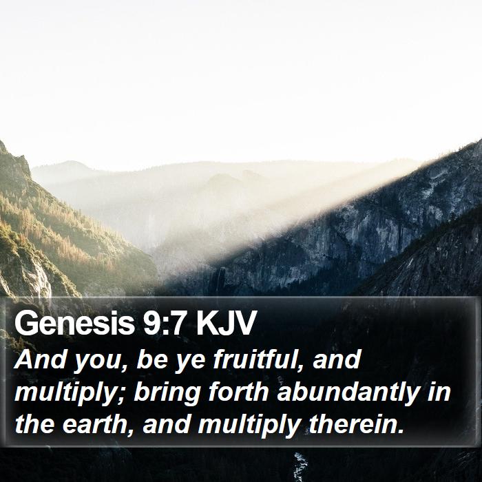 Genesis 9:7 KJV Bible Study