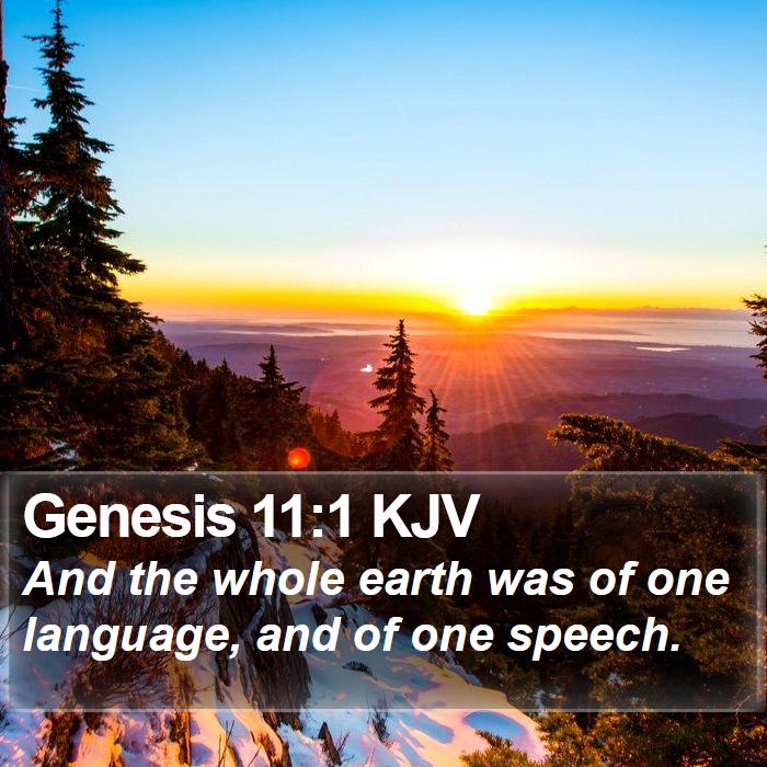 Genesis 11:1 KJV Bible Study