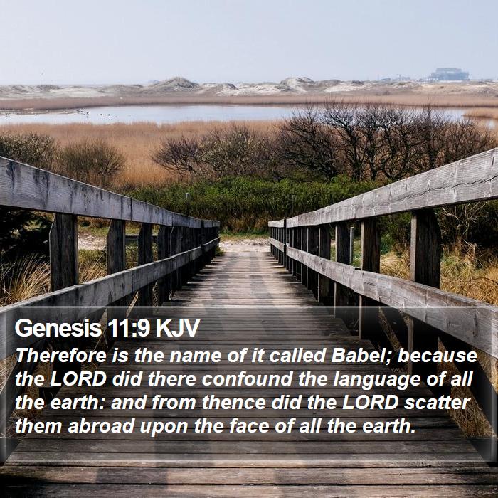 Genesis 11:9 KJV Bible Study