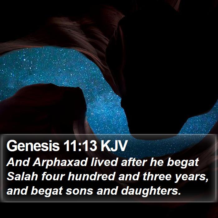 Genesis 11:13 KJV Bible Study