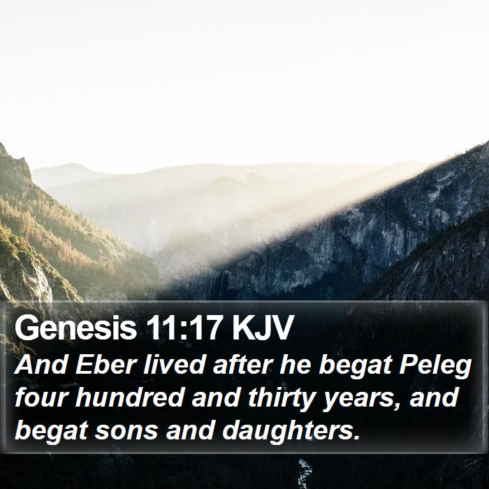 Genesis 11:17 KJV Bible Study