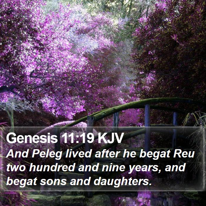 Genesis 11:19 KJV Bible Study