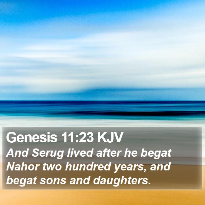 Genesis 11:23 KJV Bible Study