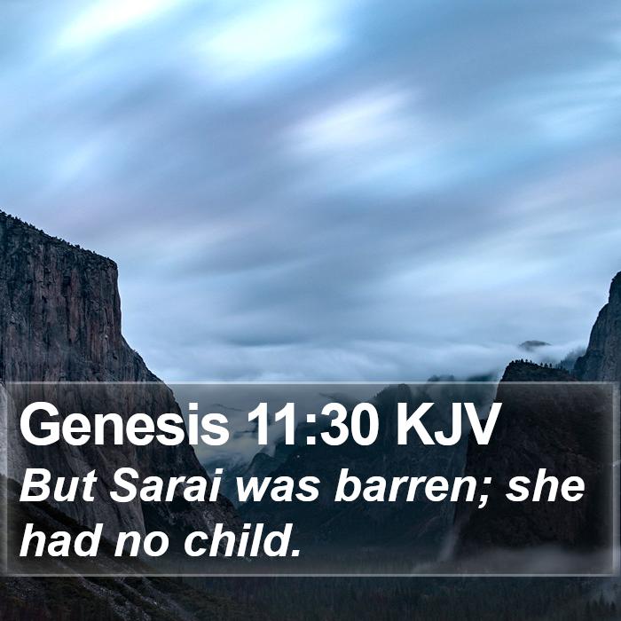 Genesis 11:30 KJV Bible Study