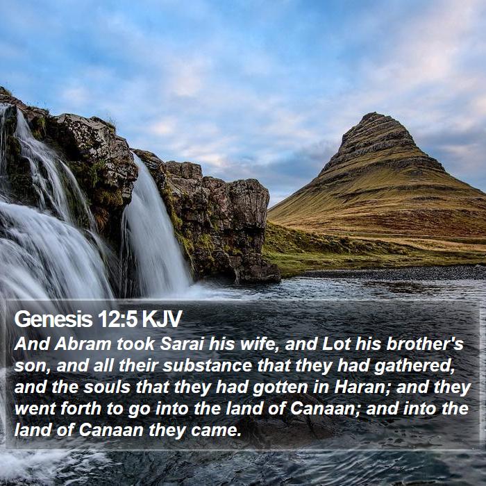 Genesis 12:5 KJV Bible Study