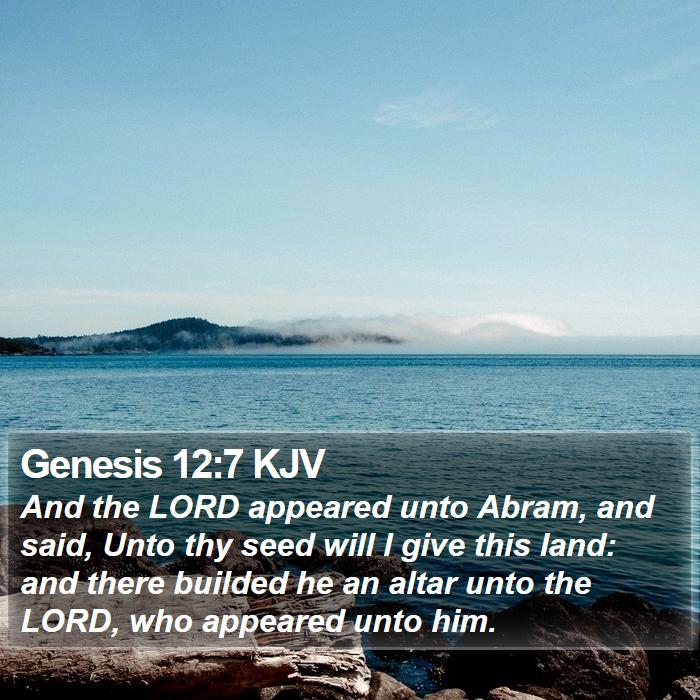 Genesis 12:7 KJV Bible Study