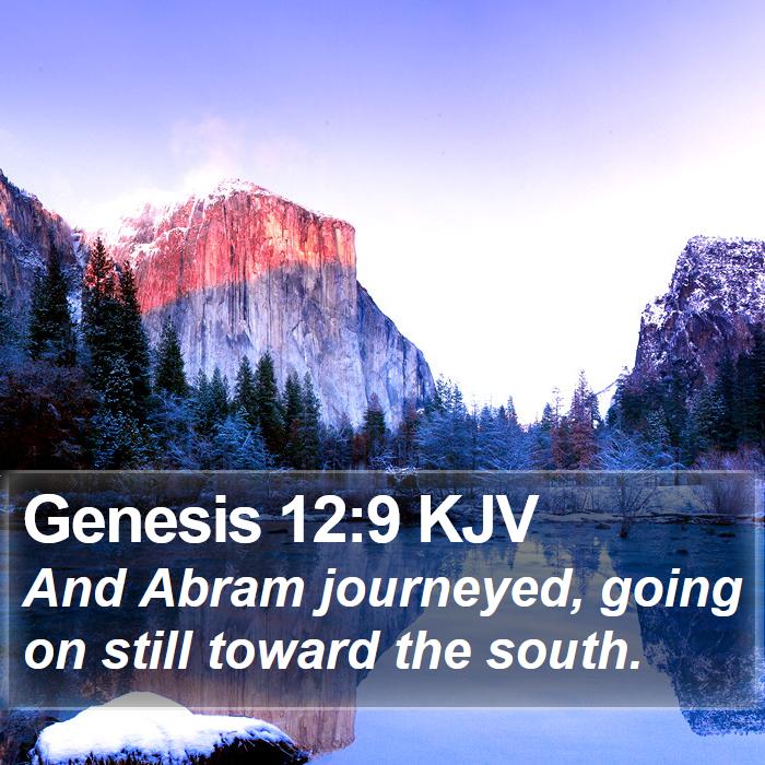 Genesis 12:9 KJV Bible Study