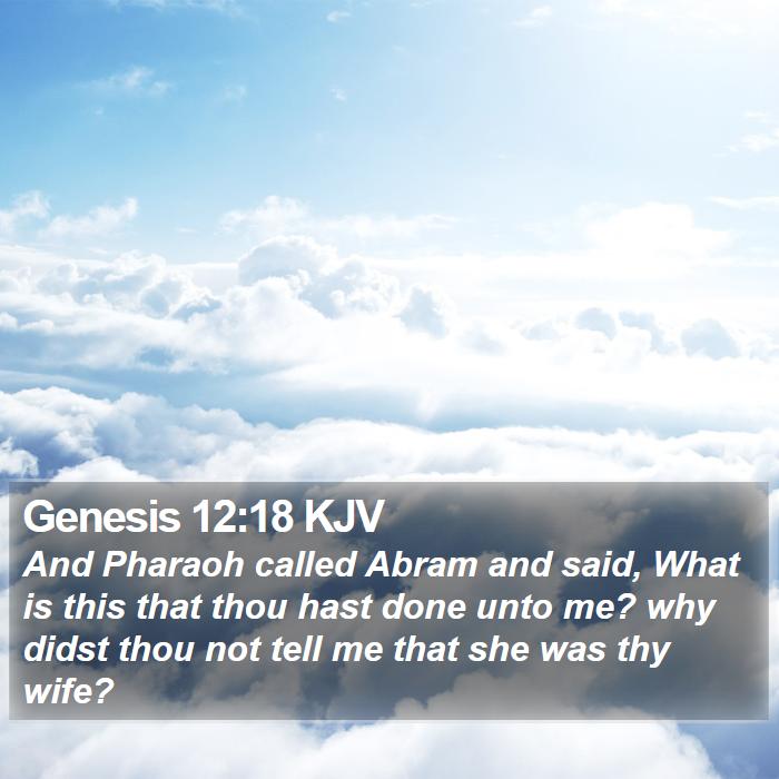 Genesis 12:18 KJV Bible Study