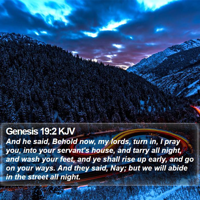 Genesis 19:2 KJV Bible Study