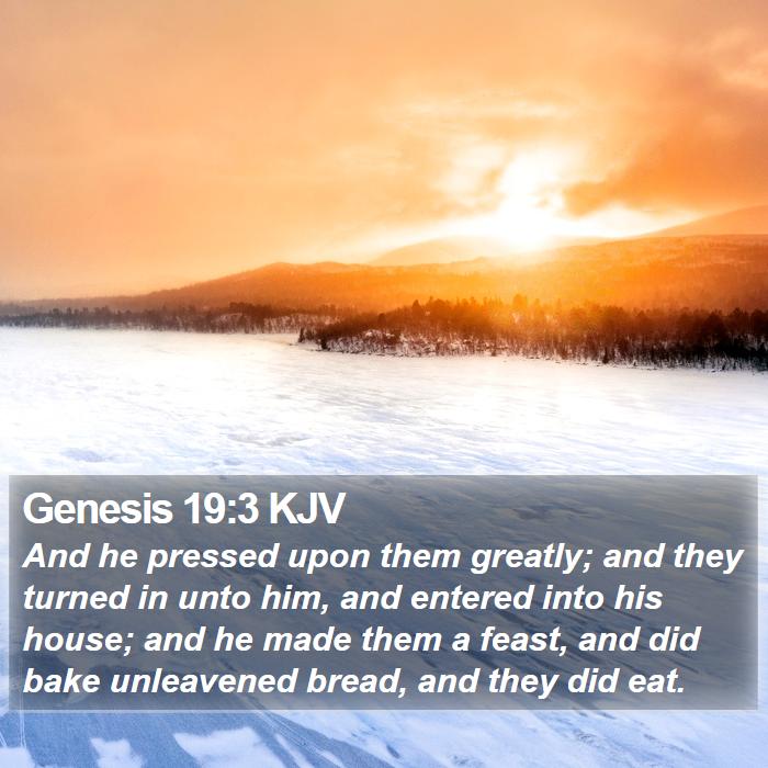 Genesis 19:3 KJV Bible Study