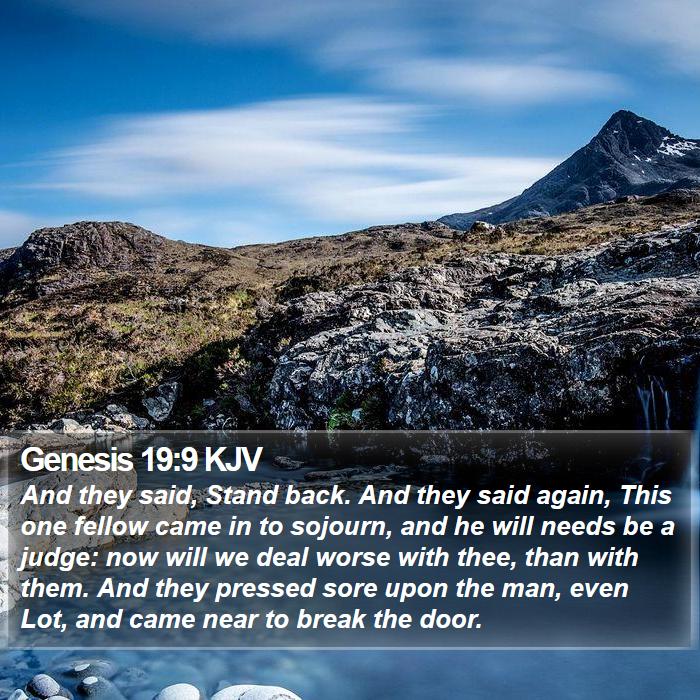 Genesis 19:9 KJV Bible Study