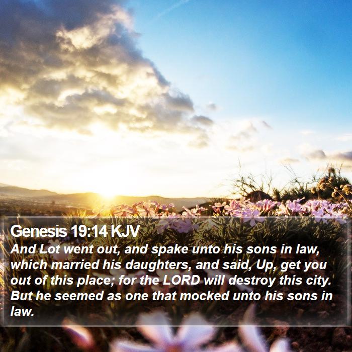 Genesis 19:14 KJV Bible Study