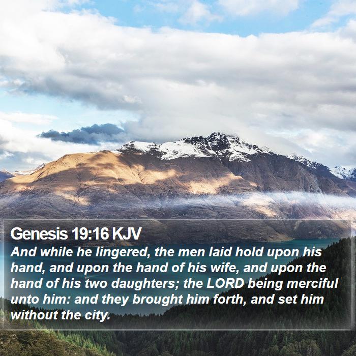 Genesis 19:16 KJV Bible Study