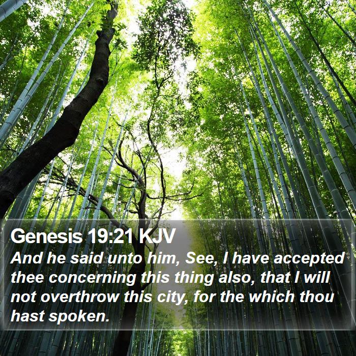 Genesis 19:21 KJV Bible Study