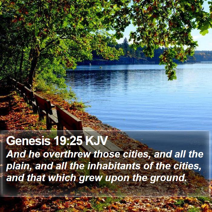 Genesis 19:25 KJV Bible Study