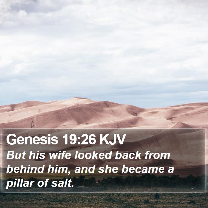 Genesis 19:26 KJV Bible Study