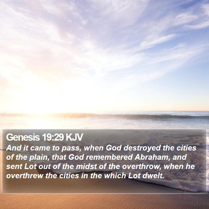 Genesis 19:29 KJV Bible Study