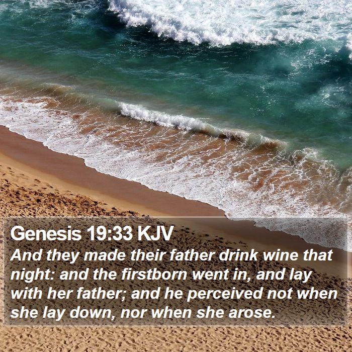 Genesis 19:33 KJV Bible Study