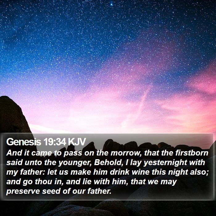 Genesis 19:34 KJV Bible Study