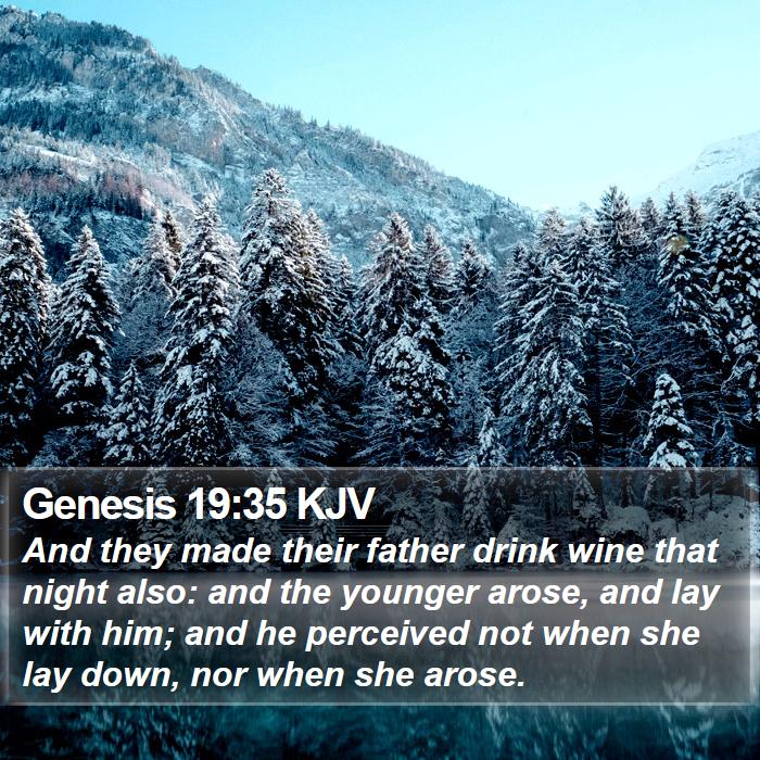 Genesis 19:35 KJV Bible Study