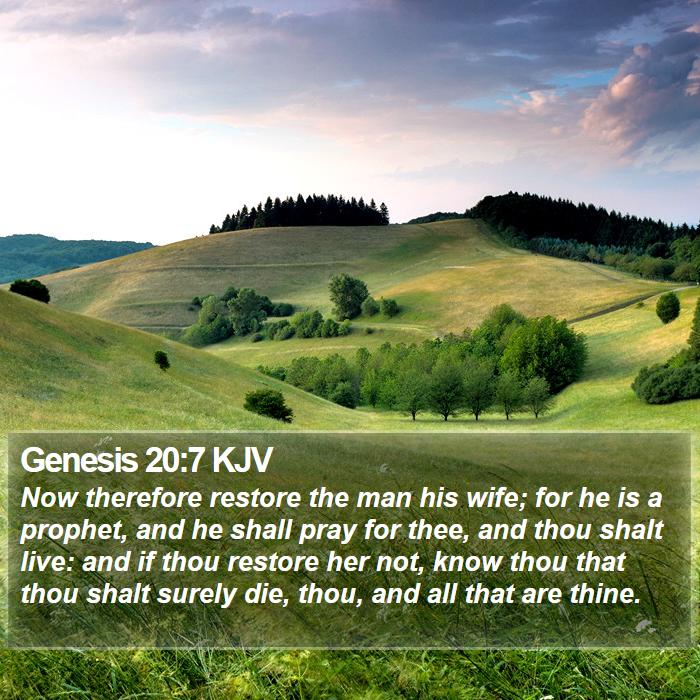 Genesis 20:7 KJV Bible Study