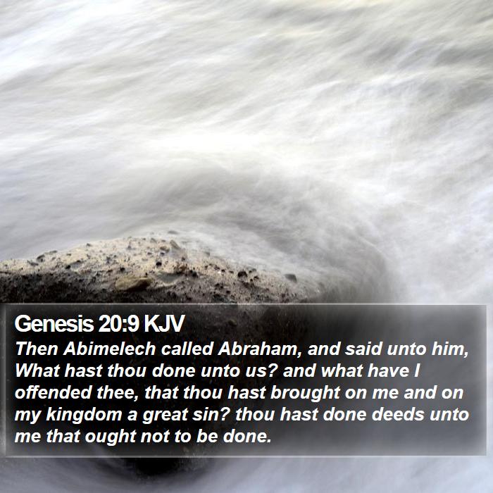 Genesis 20:9 KJV Bible Study