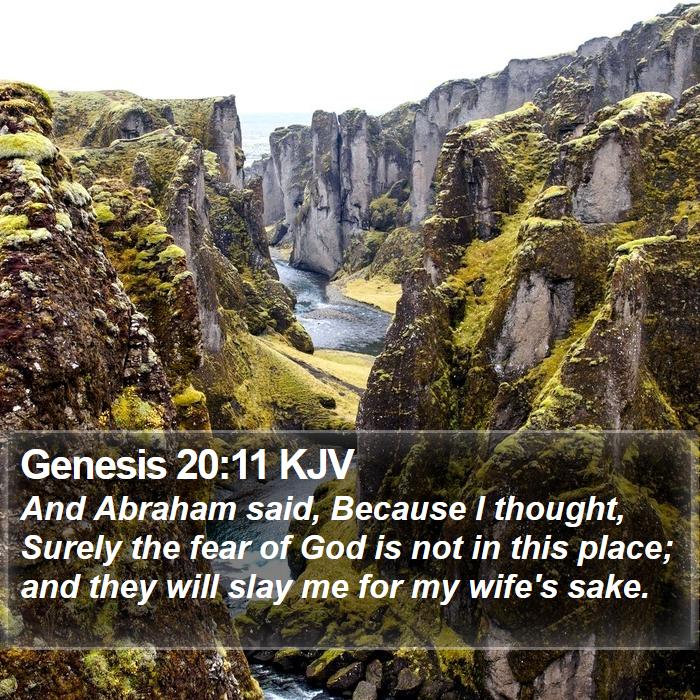 Genesis 20:11 KJV Bible Study