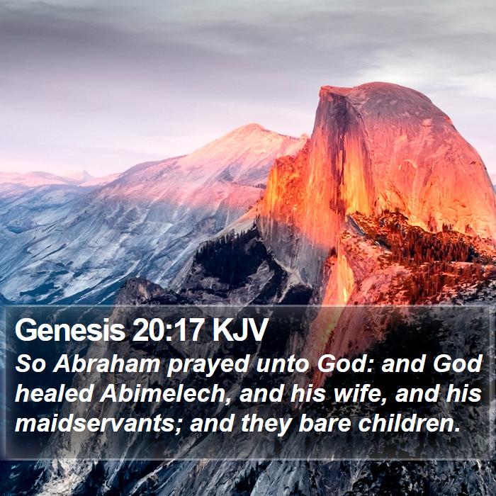 Genesis 20:17 KJV Bible Study