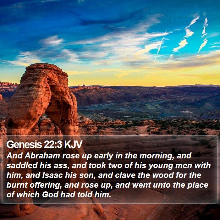 Genesis 22:3 KJV Bible Study