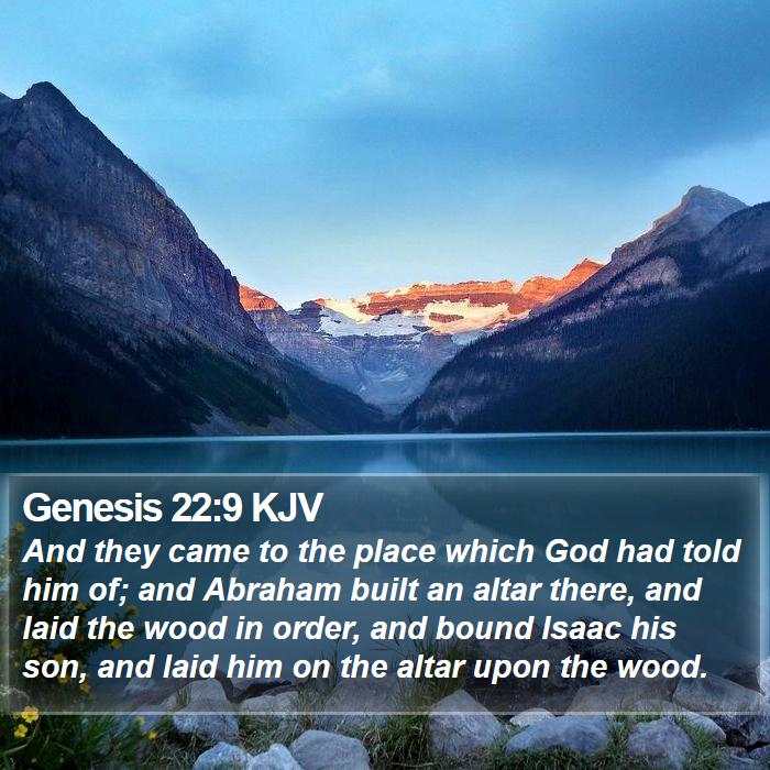 Genesis 22:9 KJV Bible Study