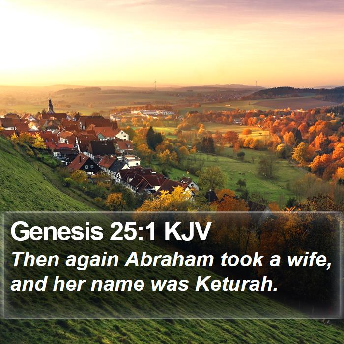 Genesis 25:1 KJV Bible Study