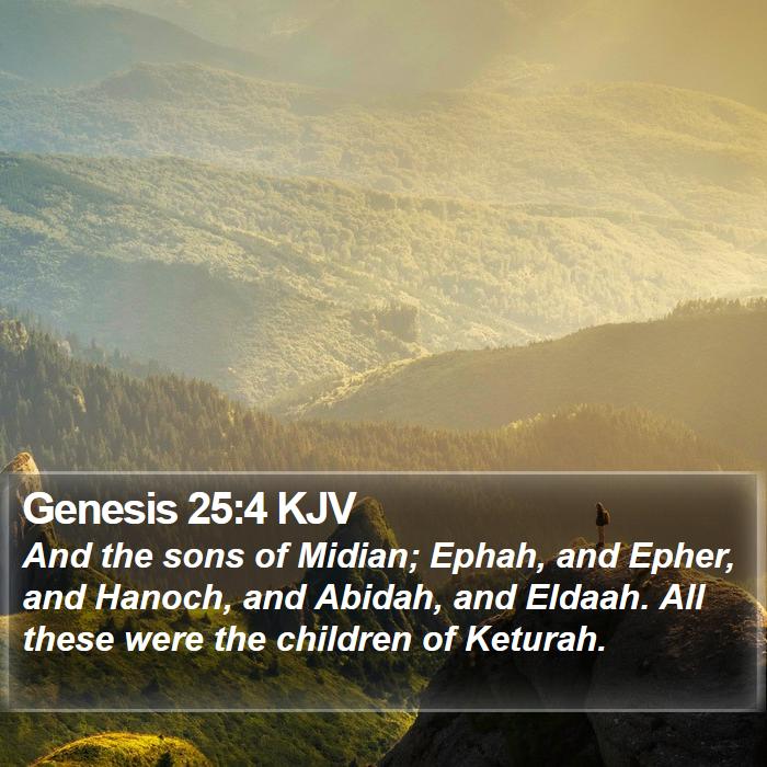 Genesis 25:4 KJV Bible Study