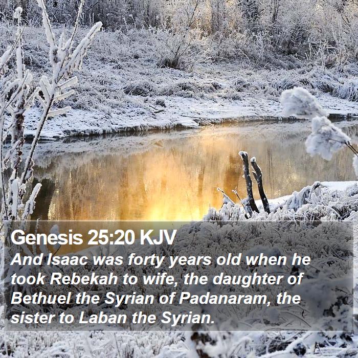 Genesis 25:20 KJV Bible Study