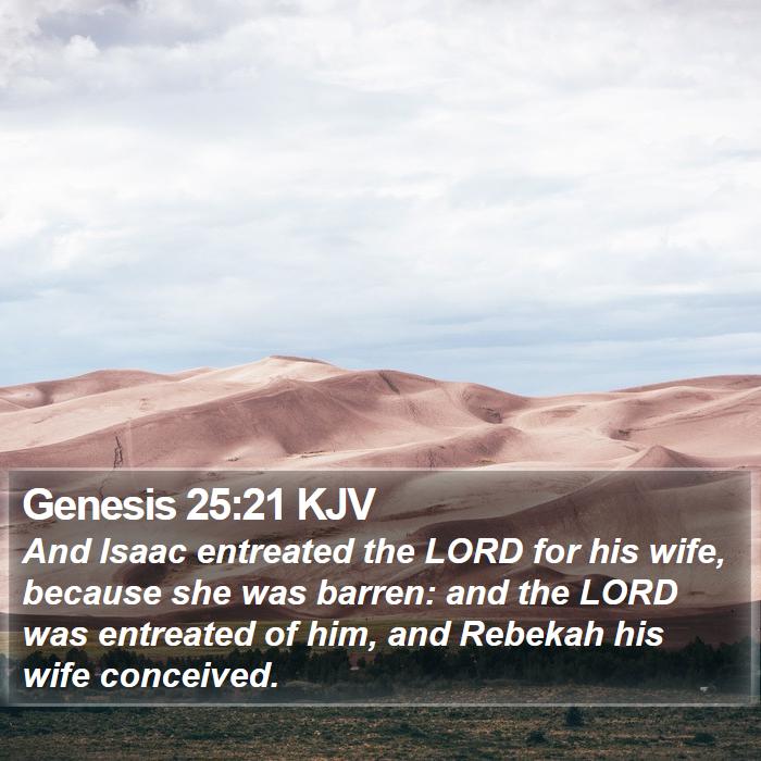 Genesis 25:21 KJV Bible Study